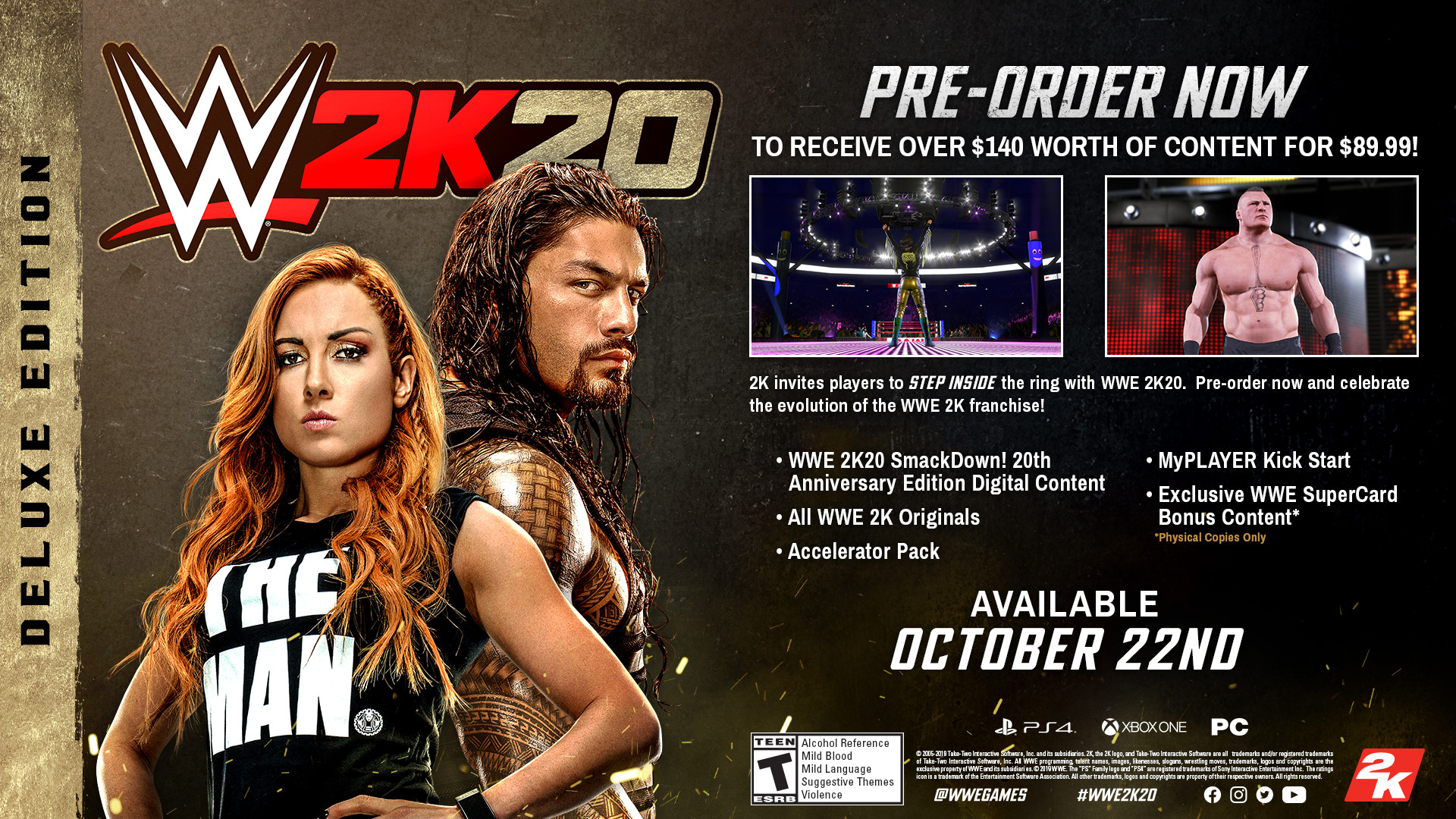 WWE 2K20(需要断网玩)/WWE 2K20 截图 1