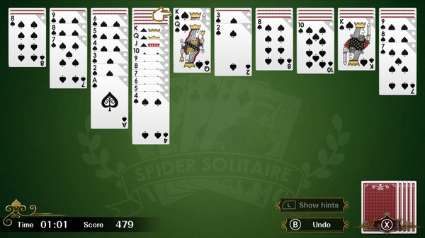 蜘蛛纸牌F/Spider Solitaire F（键盘操作）-小树基地