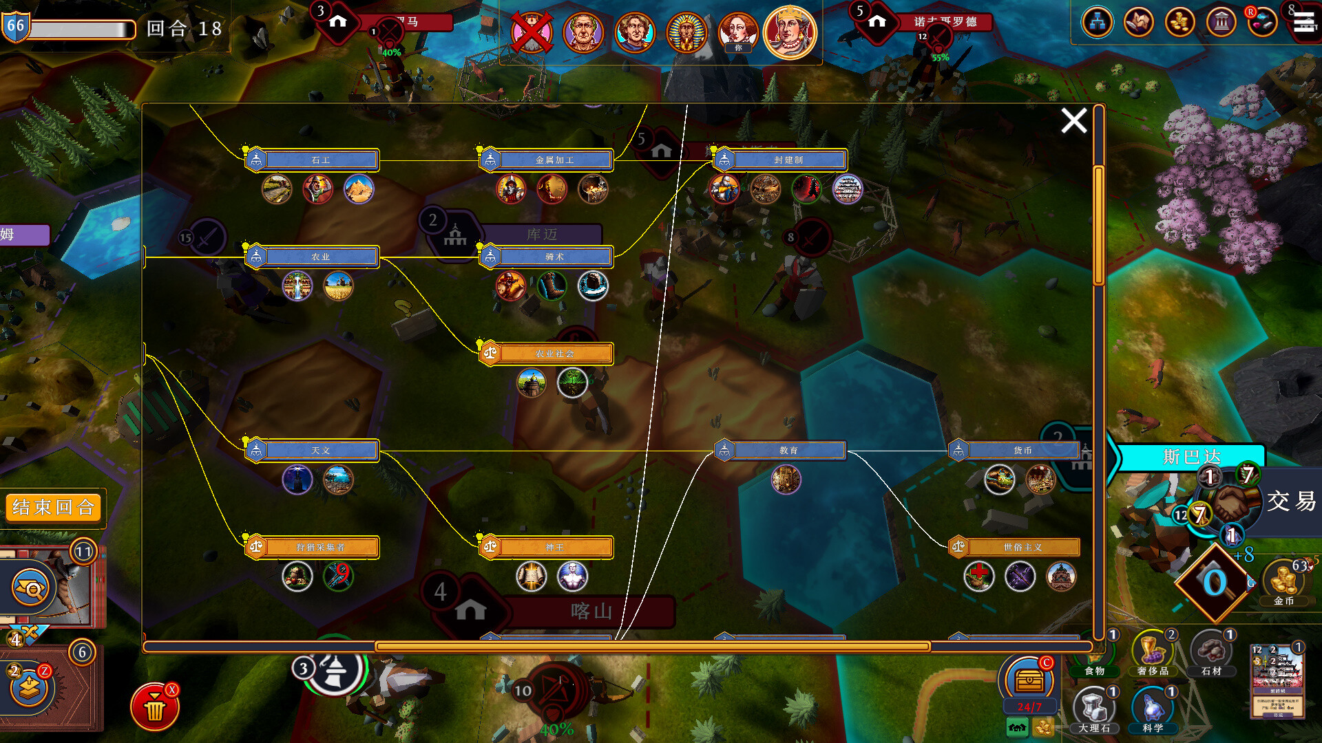 帝王牌局：古国纷争/Hexarchy 截图 11