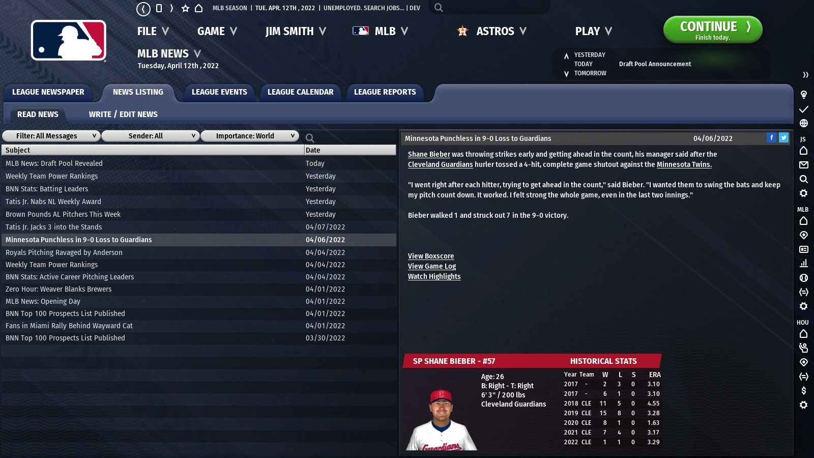 劲爆美国棒球23(英文)/Out of the Park Baseball 23 截图 13