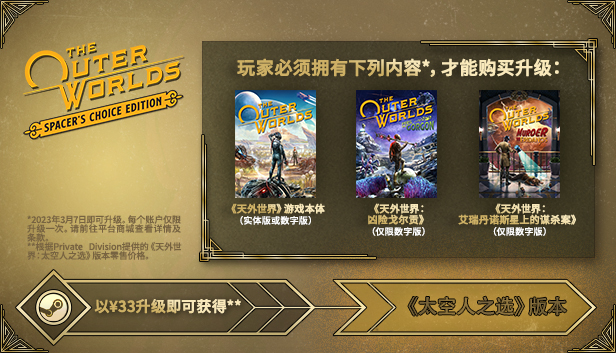 天外世界-太空人之选/The Outer Worlds: Spacer’s Choice Edition（v1.6411）