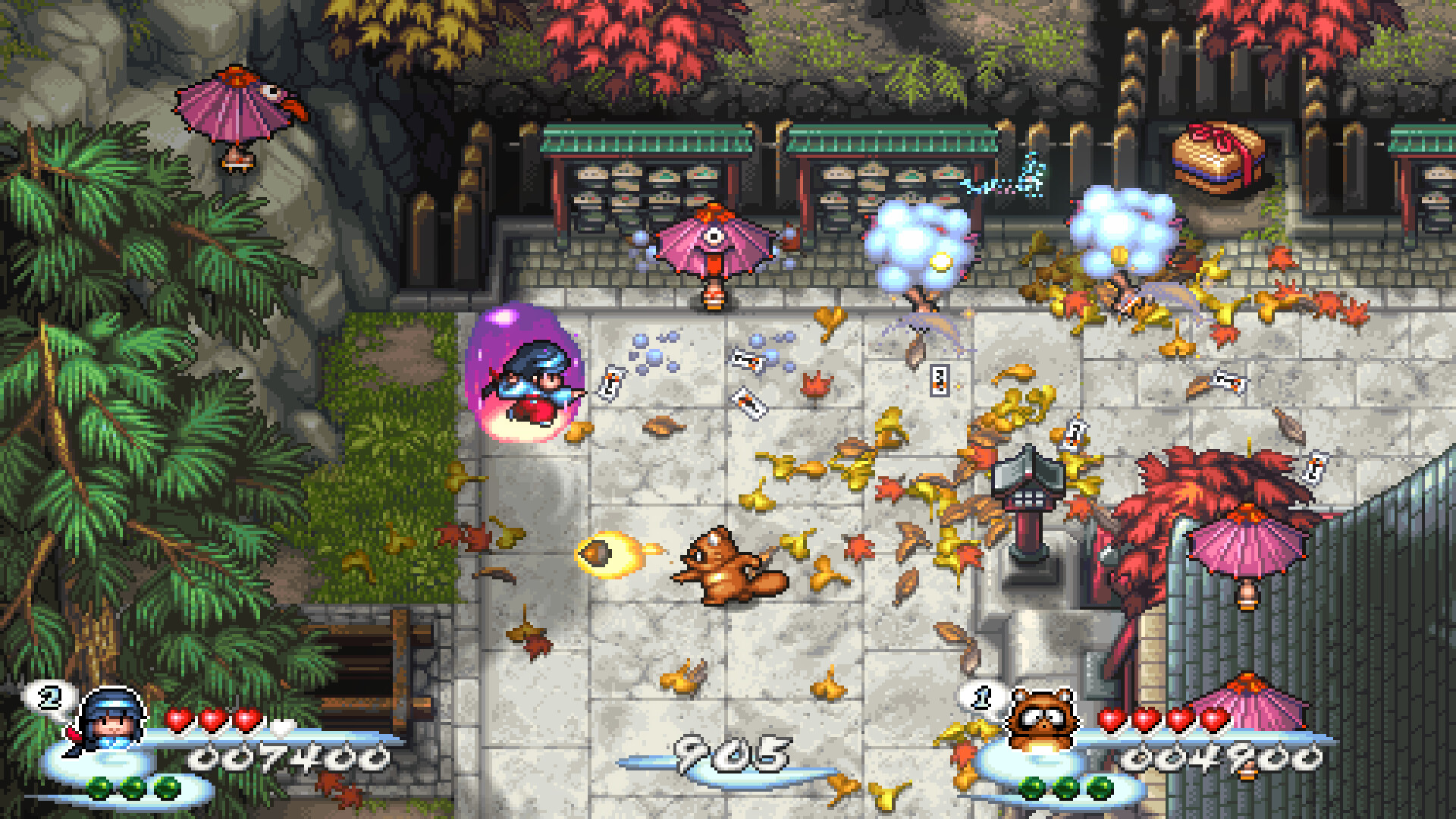 奇奇怪界：黑斗篷之谜/Pocky & Rocky Reshrined 截图 2