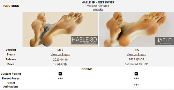 足部造型模拟器 - 专业版|官方中文|HAELE 3D - Feet Poser Pro插图2