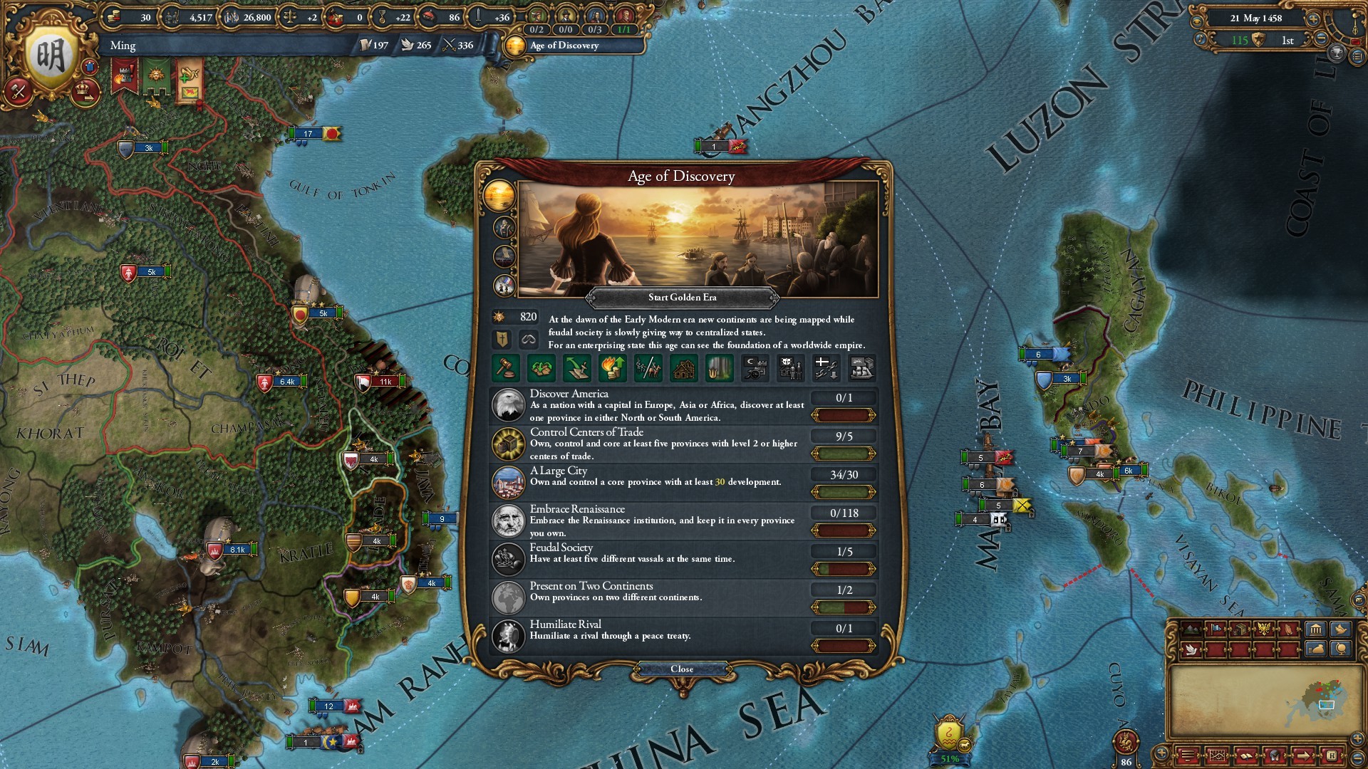 欧陆风云4|v1.37.0.0|全DLC终极版|7G大小|官方英文|汉化补丁|Europa Universalis IV King of Kings