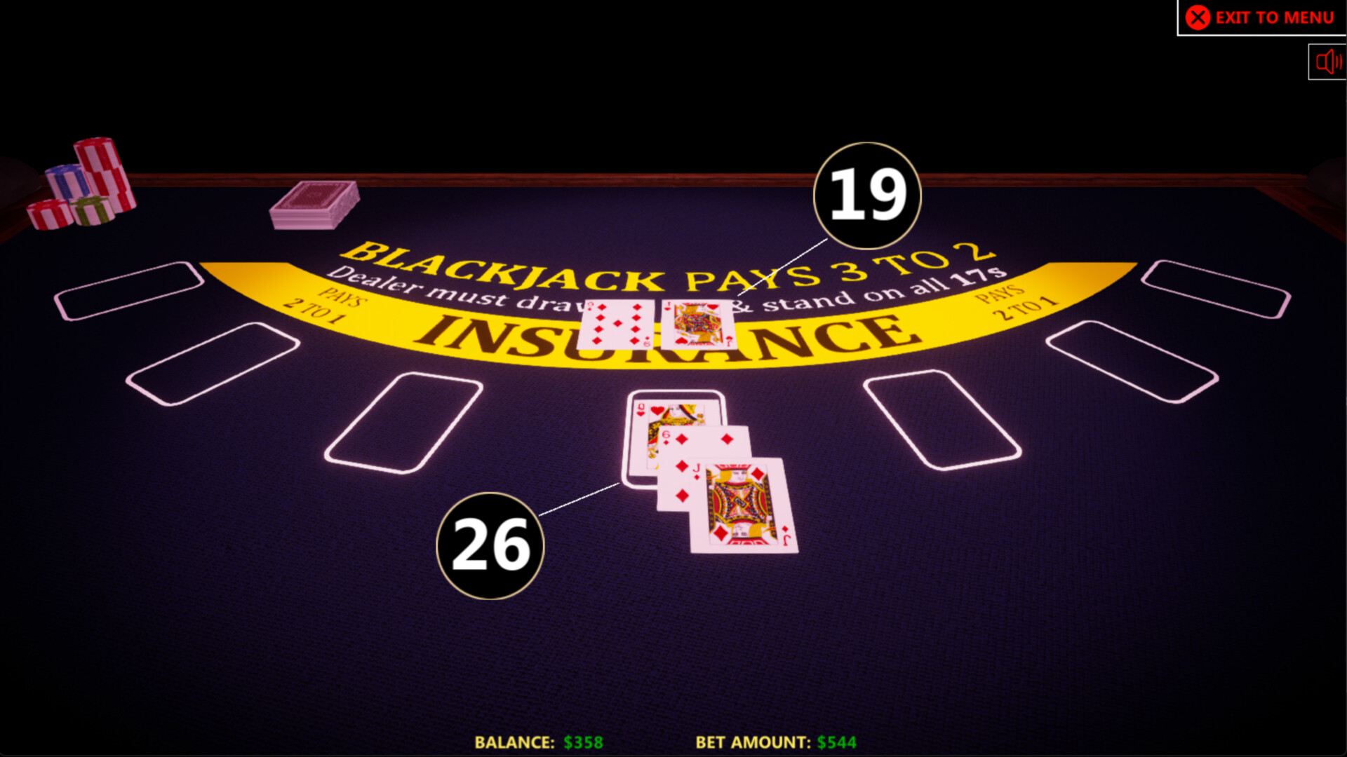 blackjack dealer simulator