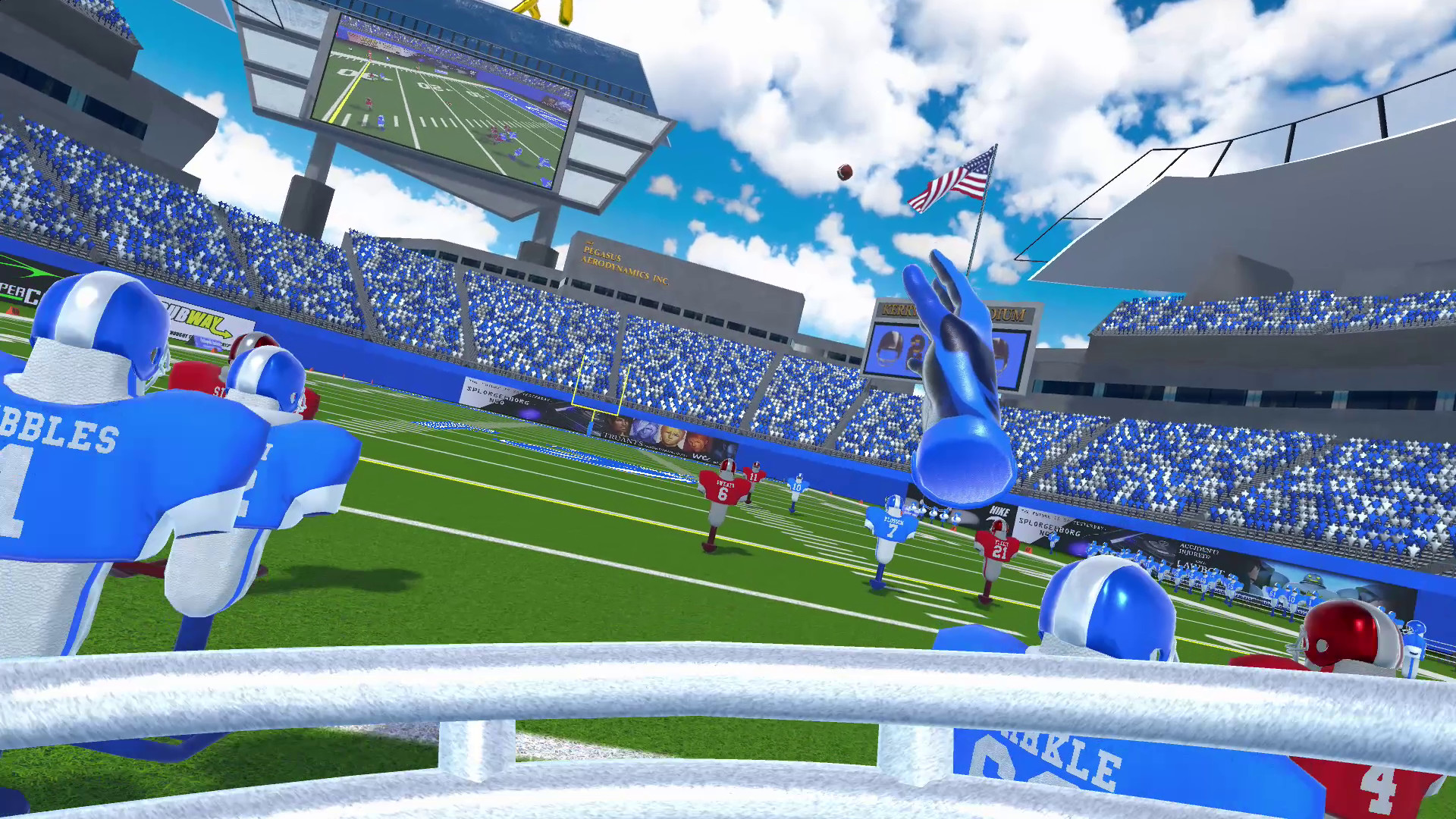 Oculus Quest 游戏《橄榄球》2MD: VR Football Unleashed