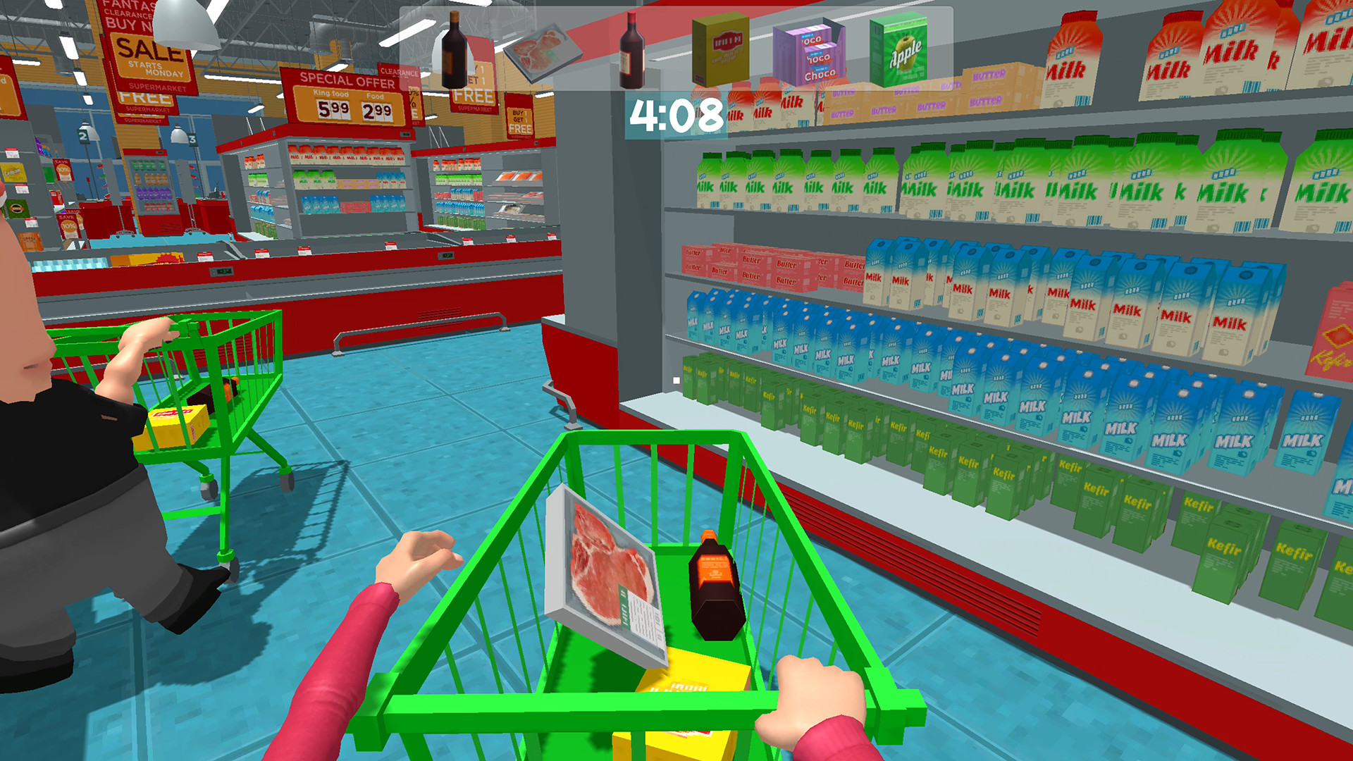 Как работает кладовщик в supermarket simulator
