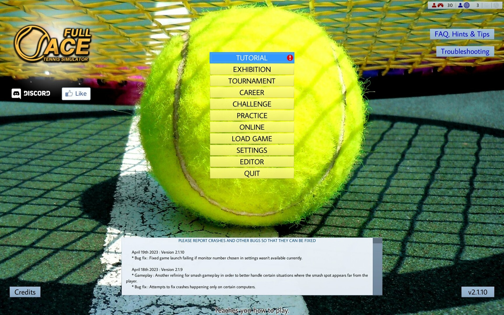 《全王牌网球模拟器(Full Ace Tennis Simulator)》|V3.2.6|中文|免安装硬盘版