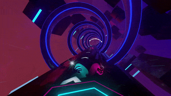 游戏动态演示：旋转和螺旋模式效果