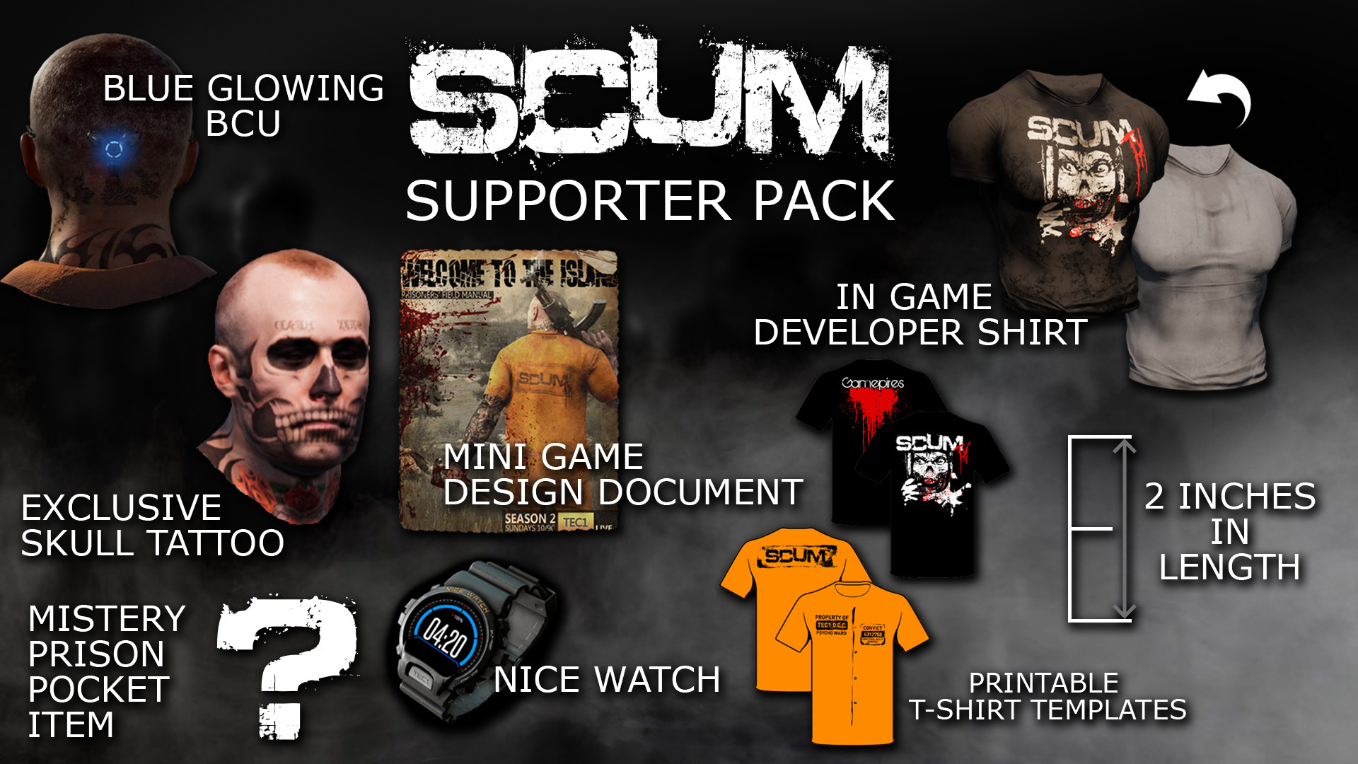 Scum supporter pack что в него входит